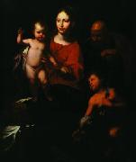 Bernardo Strozzi Holy Family with St. John the Baptist oil painting on canvas